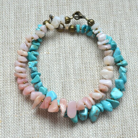 Turquoise Beaded Bracelet - Handmade in Ontario Canada - Picture 8 of 10